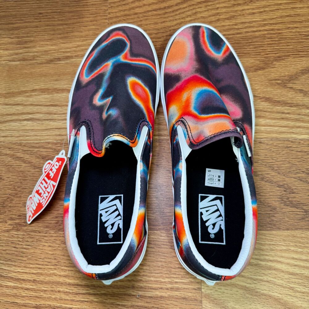 Vans Classic Slip-On Dark Aura Sneakers Men's 8.5 Women's 10 Multi Color NWT - Picture 2 of 8
